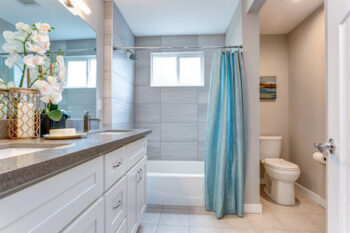 Elegant Warm Color Bathroom Design